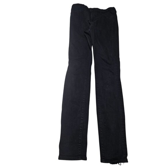 J Brand Maria Jeans Womens Size 27 Skinny Mid Rise Seriously Black Denim Pants - Picture 2 of 7